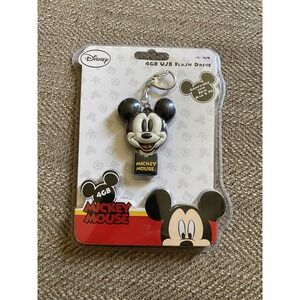 NOS SEALED 2012 Sakar Disney Mickey Mouse 4GB USB Flash Thumb Drive w/Keychain